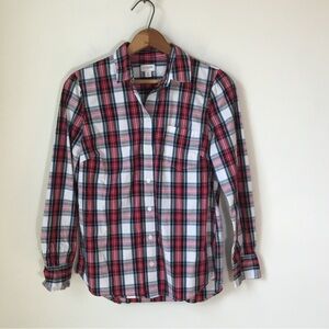 J. Crew‎ Factory Plaid Cotton Poplin Shirt
